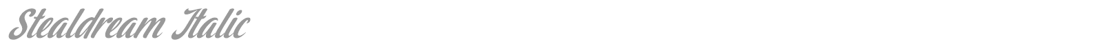 Stealdream font preview